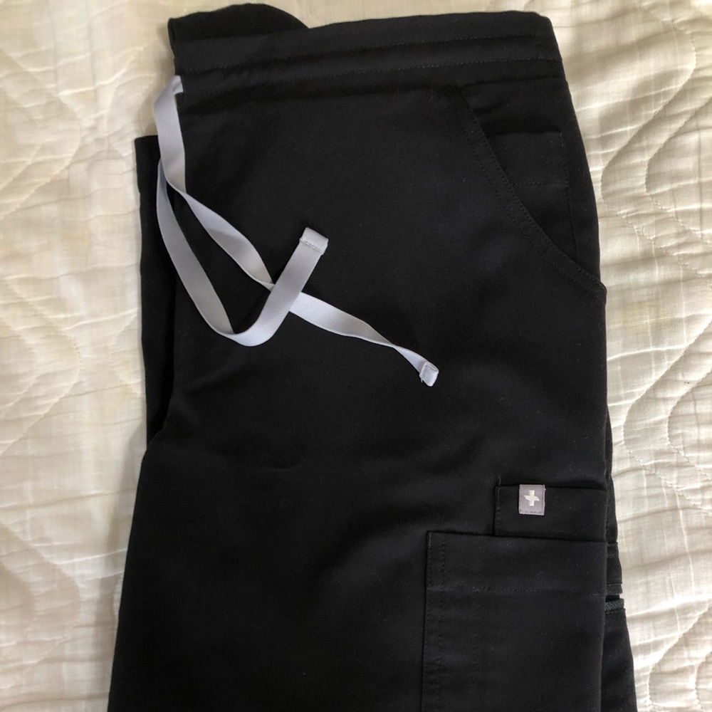 Black FIGS Yola pants